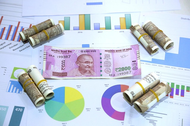 pension value account achievement banker increase payment business cash currency money new note rupee bundle capital deposit