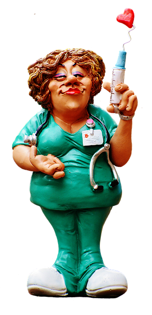 nurse figure fun valentine s day decorative love injection cute funny emergency decoration isolated exemption cut out cutting