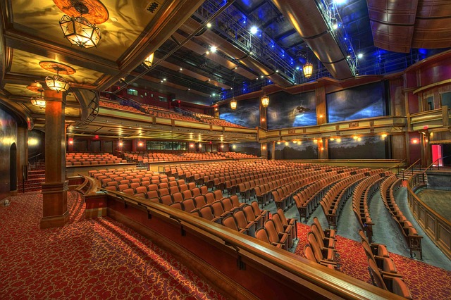 auditorium theater architecture interior chairs hall historic historical building concert hall ruby diamond concert hall ruby dia