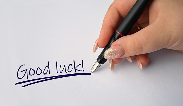 hand ink pen writing text statement letters handwritten good luck handwriting message motivation words letter written write p