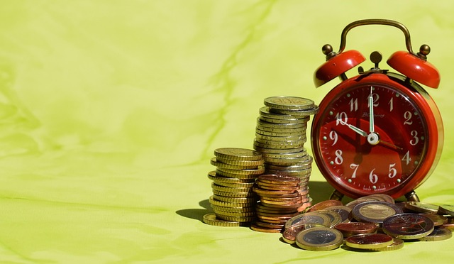 time is money coins currency euro cash reserve finance merit money reserves
