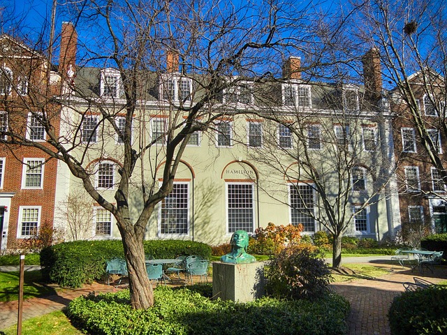 harvard school of business boston massachusetts sky buildings campus college university nature trees sculpture hdr