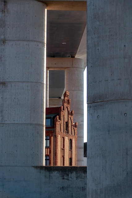 building bridge pier architecture concrete building