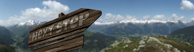 signpost waypoint step nearest task step by step mountain wood grain board nature sign direction right ways marking label a