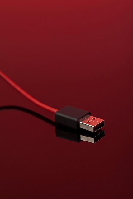 phone connector usb connector usb cable copy space