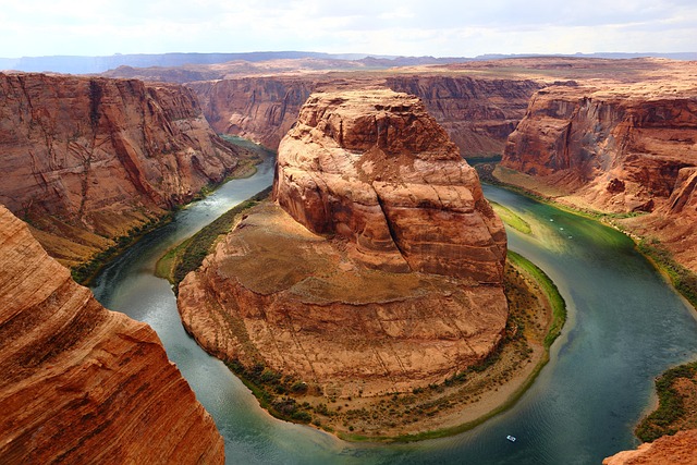 horseshoe bend grand canyon colorado river canyon america nature landscape curve famous united states arizona river stream gran