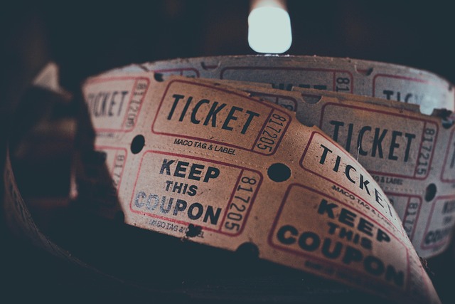 ticket coupon admission carnival circus concert entertainment event fare movie roll show theater cinema closeup ticket ticke