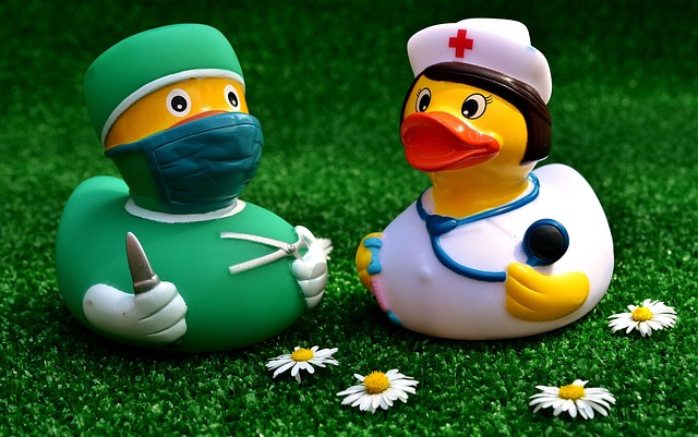 surgeon operation rubber duck nurse fun cute disease hospital doctor op patient surgical intervention profession intervention