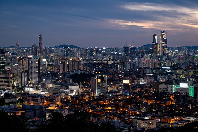 city buildings night view seoul korea architecture skyline skyscrapers night lights urban city seoul seoul seoul seoul seoul