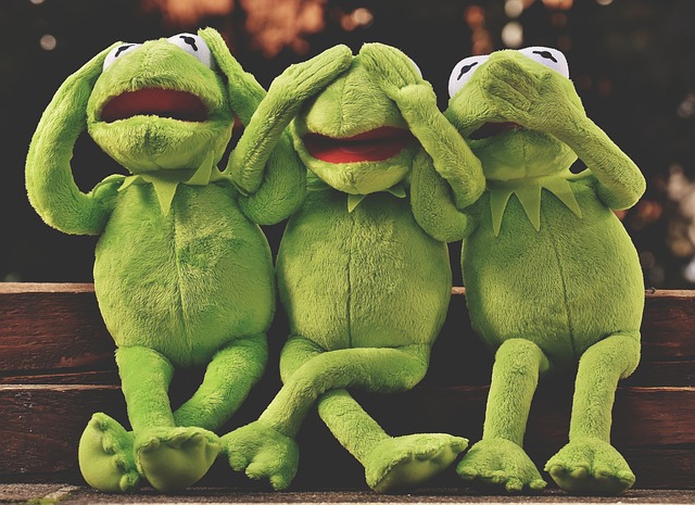 see no evil hear no evil speak no evil frog kermit stuffed toy plush toy frog frog frog frog frog