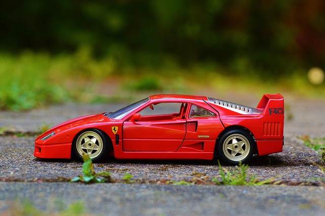 ferrari red automobile sports car model car vehicle speed quickly race car racing ride dare expensive sports ps power it