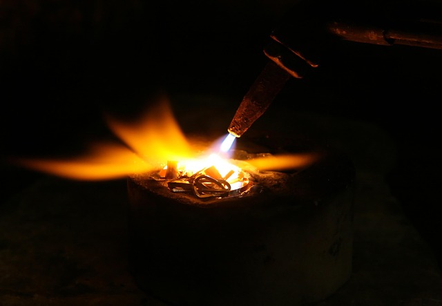 acetylene torch welding welder aluminium aluminum blow brass burning fire flame gas melt metal melting smelting sparks fusi