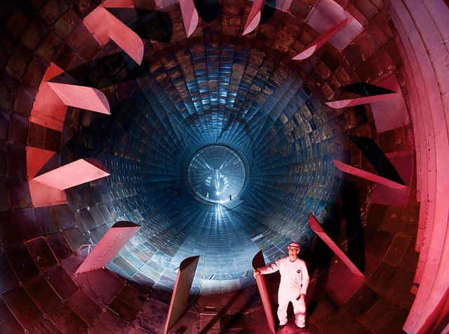 arnold afb tennessee engine turbine blades man technician testing repair huge large research development tennessee turbine tu