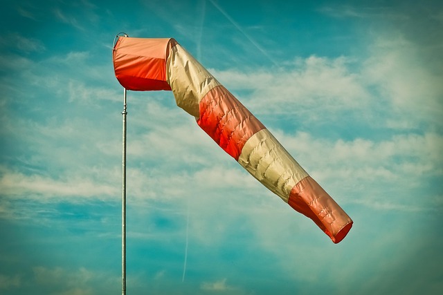 wind sock pole sky air bag weather striped wind direction wind speed wind direction indicator wind direction sensor nature wind i
