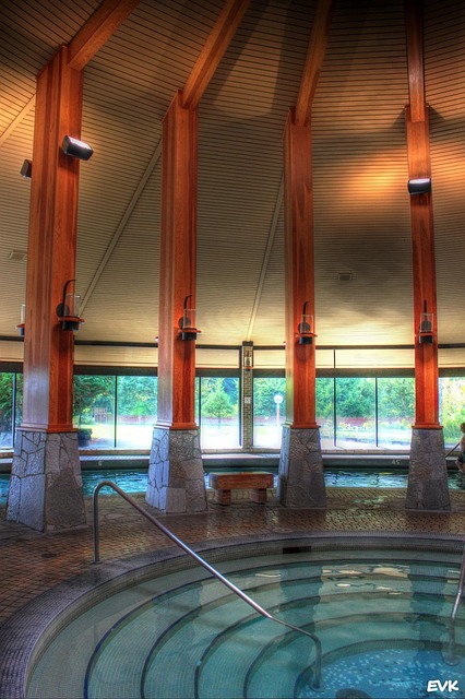 indoor pool harrison hotsprings architecture building