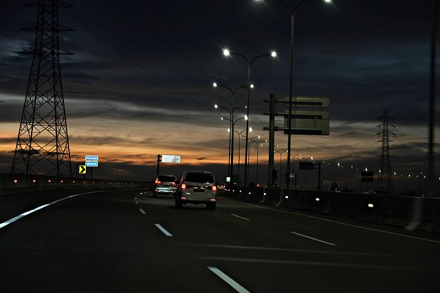 sunset hour golden time night traffic toll road toll road toll road toll road toll road toll road