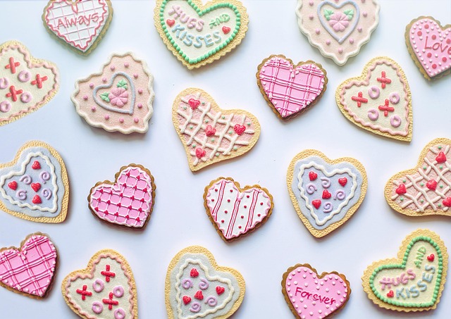 valentine s day valentine cookies hearts love romantic romance heart pink wedding sweets flat lay happyvalentine s valentine s