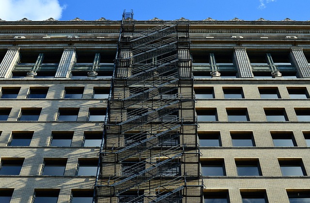fire escape fire egress escape fire egress building exterior brick evacuation safe stairs staircase emergency safety windows