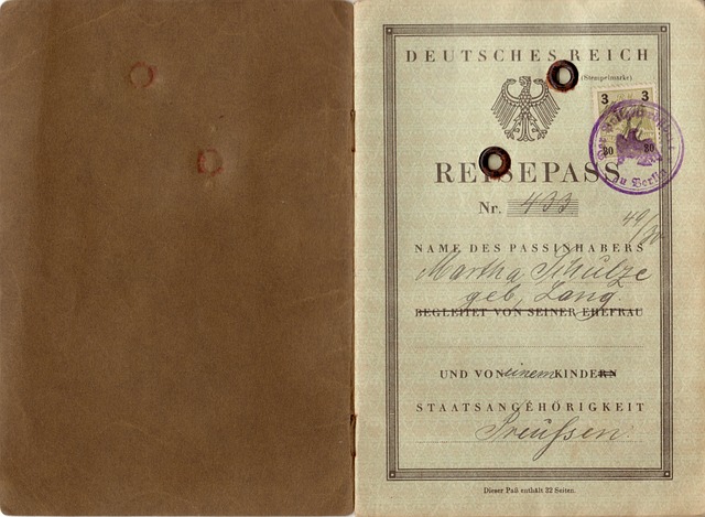 passport german empire vintage retro nostalgia old paper writing paper antique nostalgic germany old times memory rubber stamp