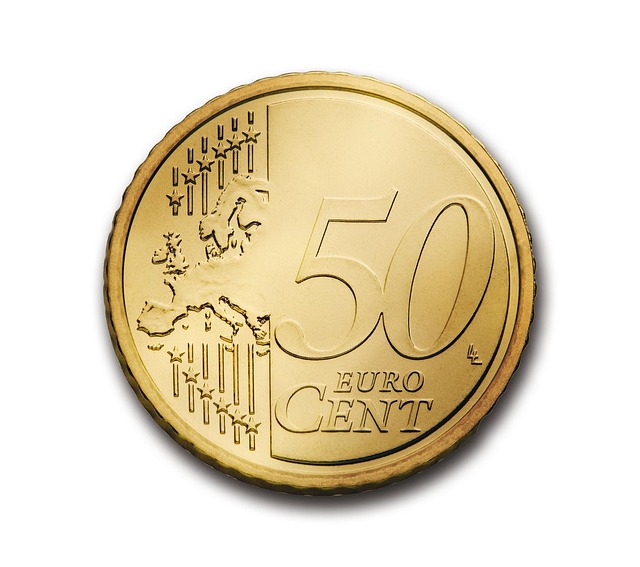 cent 50 euro coin currency europe icon money symbol wealth business finance profit revenue bank deposit incentive investmen