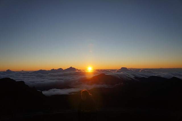 sunrise nature hawaii maui maui at