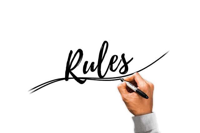 hand write rule regulation the articles of association the rule of the game rule rule rule rule rule regulation