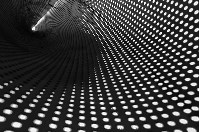 hole art piece manipulation products ninth perspective gray scale light