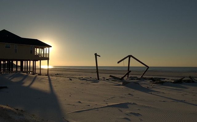 pensacola beach florida sunset hurricane damage sea ocean water sand sun sunlight nature outside pensacola beach pensacola bea