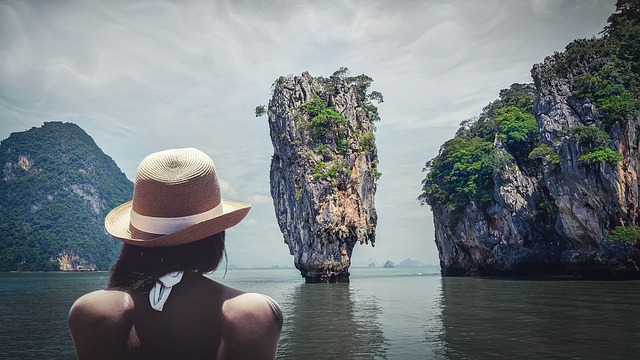 thailand the sea person sea view island relax paradise the sun summer ocean bathing holidays holiday country water a wom