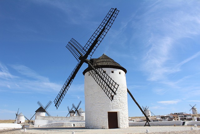 windmill cryptana field real city stain cervantes don quixote spain architecture windmill windmill spain spain spain spain spa