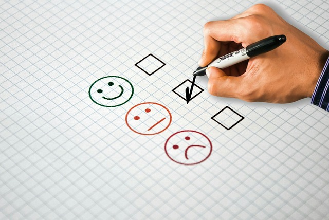 feedback survey nps satisfaction customer face happy poll check rating choice experience multiple negative neutral opinion p