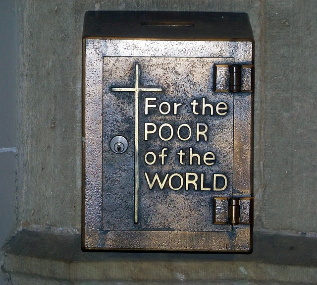 box charity catholic church poor donation help donate giving assistance relief gray help gray church gray box charity charity
