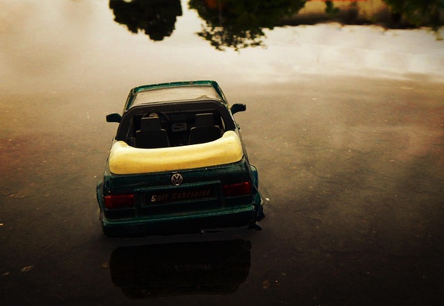stalled puddle walk reflection