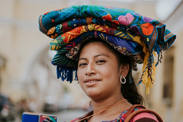 culture traditional costume guatemalan seller vendor textiles fabric smile woman portrait culture culture culture culture cult