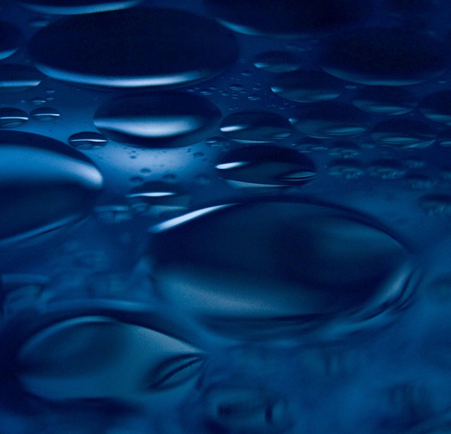 liquidity drop wet h2o turquoise water nature blue light aqua cold rain dark pure blue rain