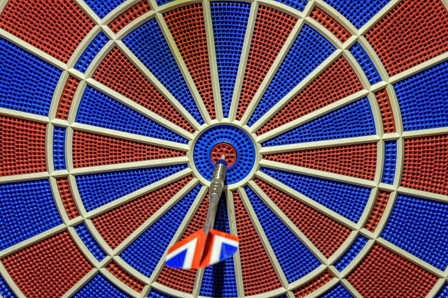 arrow goal game dart board gate dart england united kingdom direct hit