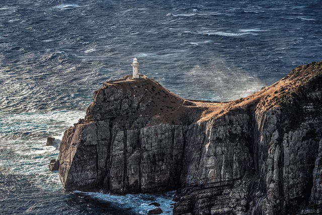 landscape cape lighthouse wave wave splash rock east china sea japan rock rock rock rock rock
