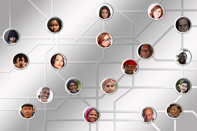 system web digitization news people characters network connection connected with each other together agreement action allies w